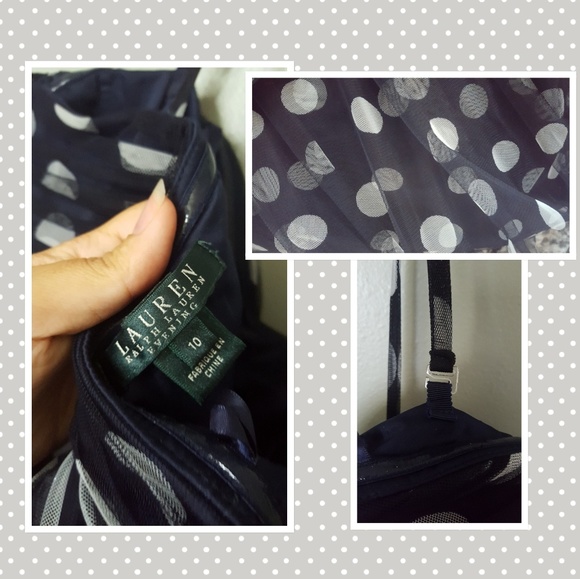 Ralph Lauren Tulle Polka Dot Gown - Picture 3 of 4